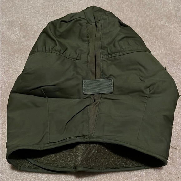Olive Green Cap Hat Cold Weather Hooded Helmet Liner - Picture 4 of 5